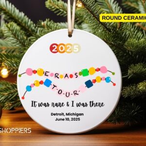 Taylor Swift Eras Tours Custom Era Ornament | It Was Rare I Was There | Tay Tay Gift For Her | Personalized Eras Ornament | Happy Christmas Keepsake