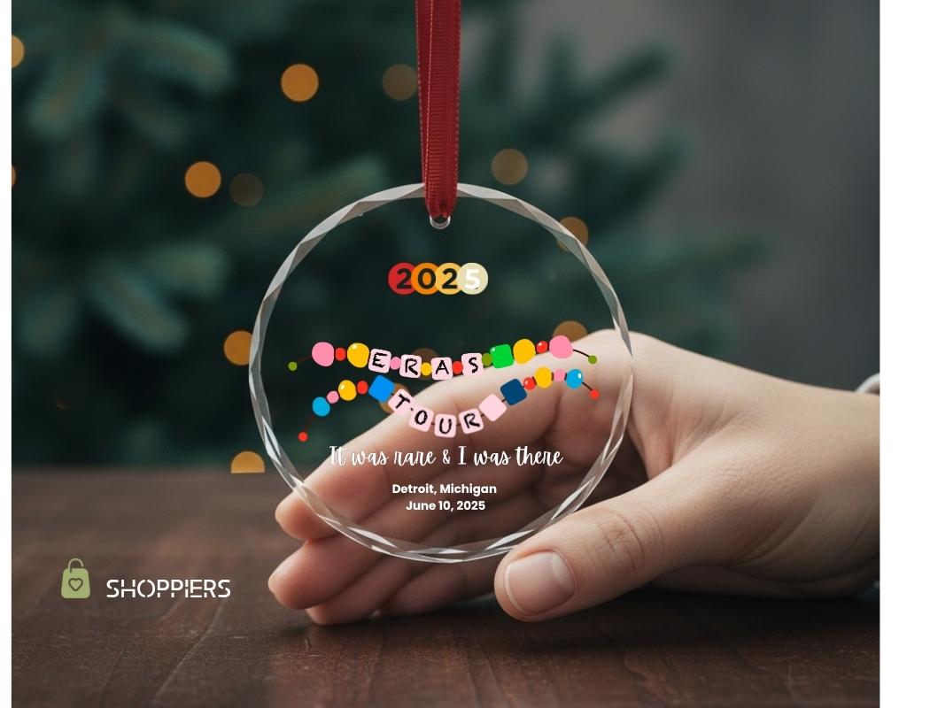 Taylor Swift Eras Tours Custom Era Ornament | It Was Rare I Was There | Tay Tay Gift For Her | Personalized Eras Ornament | Happy Christmas Keepsake