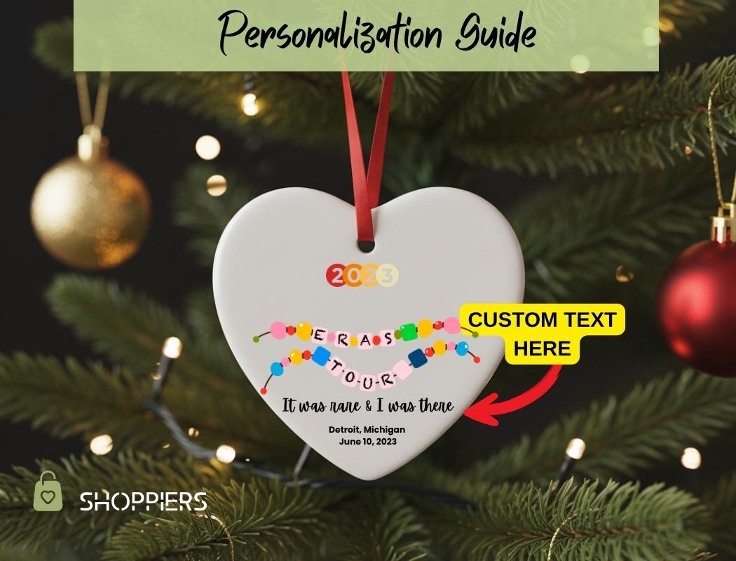 Custom Eras Ornament | It Was Rare I Was There | Tay Tay Swiftmas Gift For Her | Personalized Eras Ornament | Happy Christmas Keepsake SHPR39OCT - Image 2