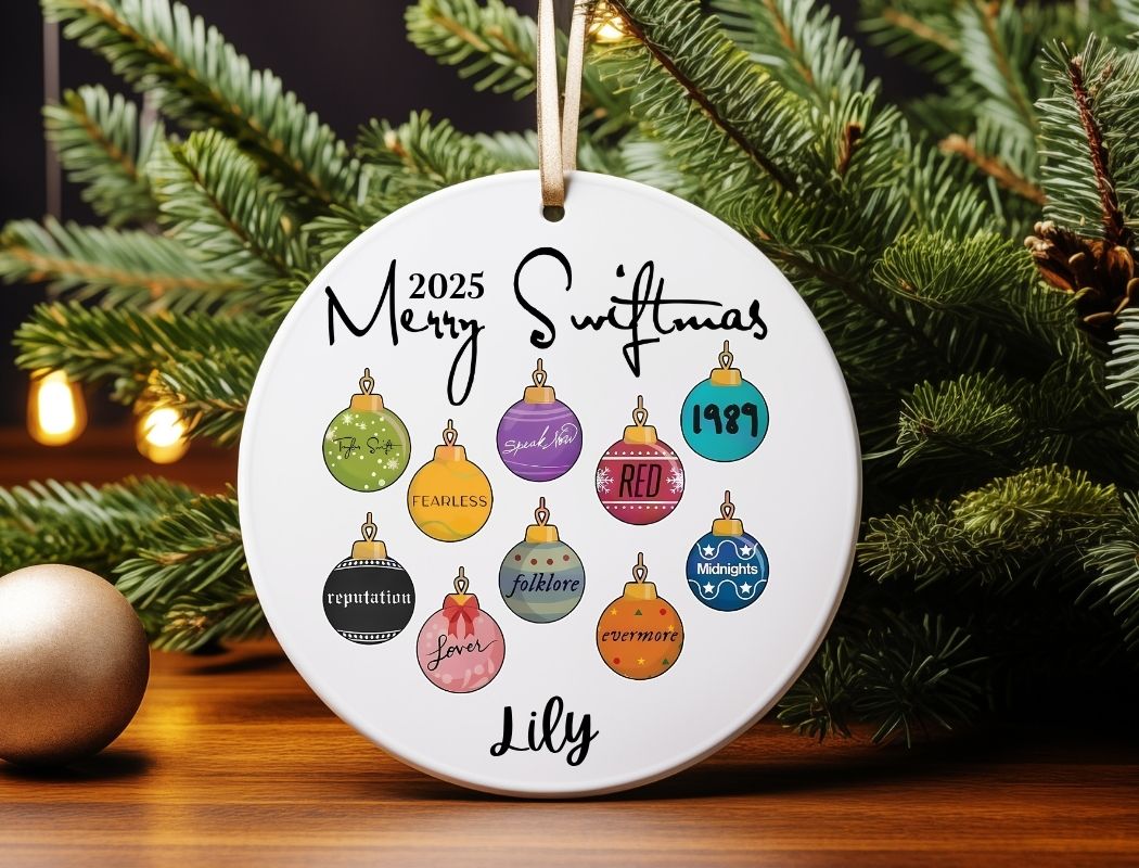 Tay Tay Personalized Christmas Ornament | Christmas Gift Ornament | Merry Christmas 2024 | Customize Ornament | Gift for Her Taylor Swift