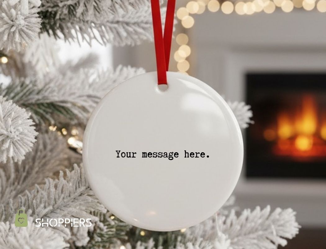 Personalized Ornament with Custom Message, Keepsake Gift for Friend - Image 6