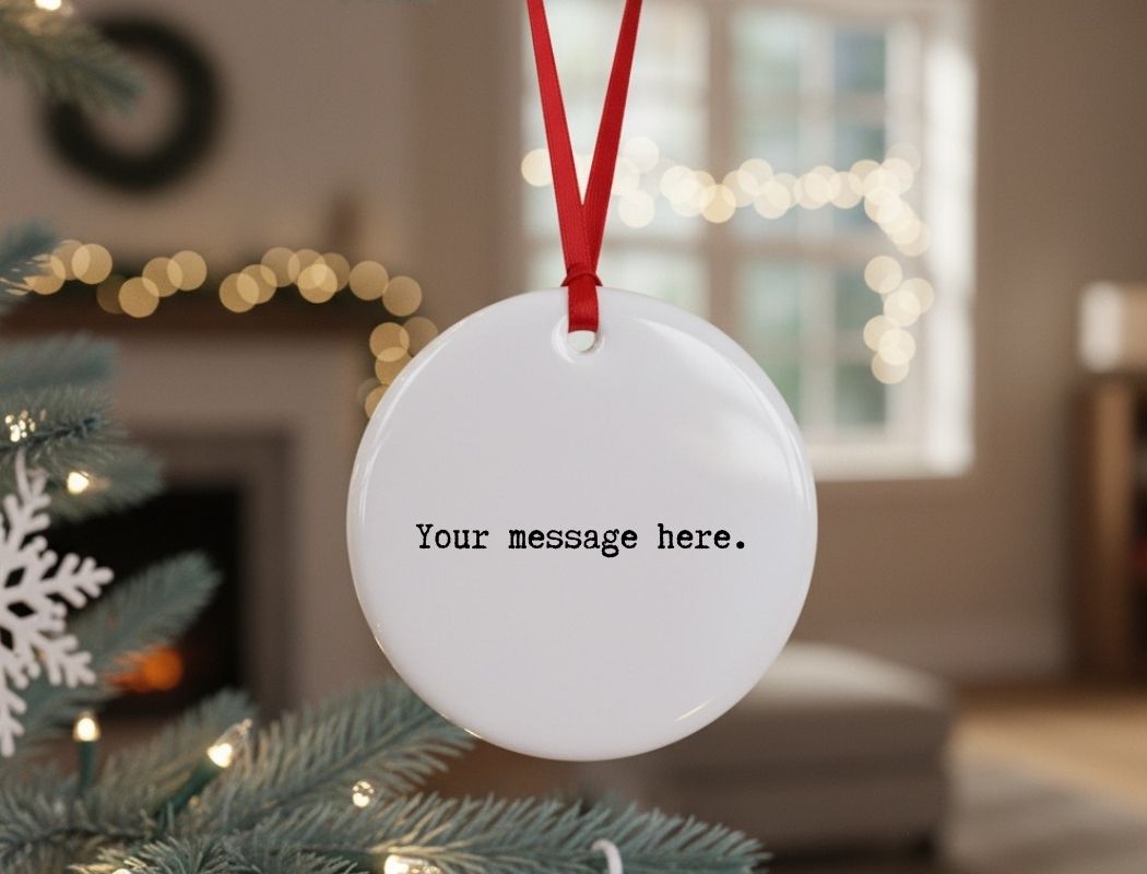 Personalized Ornament with Custom Message, Keepsake Gift for Friend - Image 5