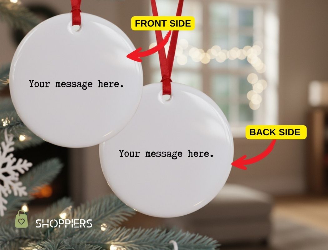 Personalized Ornament with Custom Message, Keepsake Gift for Friend - Image 4