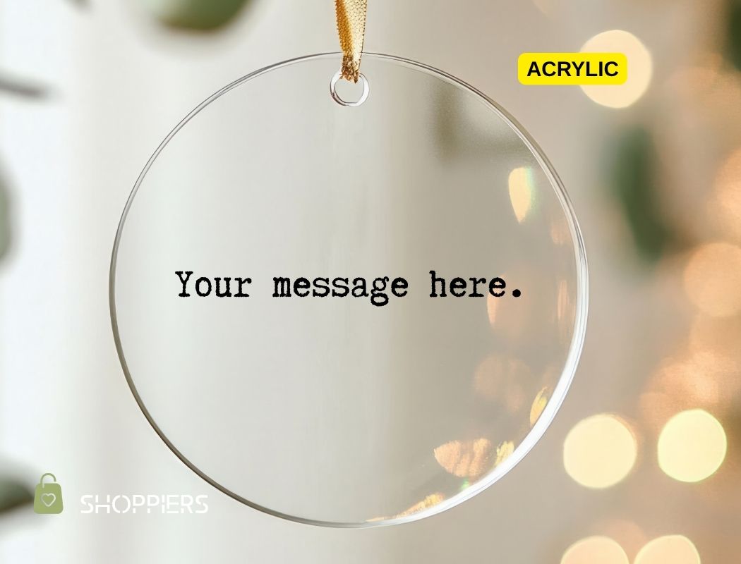 Personalized Ornament with Custom Message, Keepsake Gift for Friend - Image 2