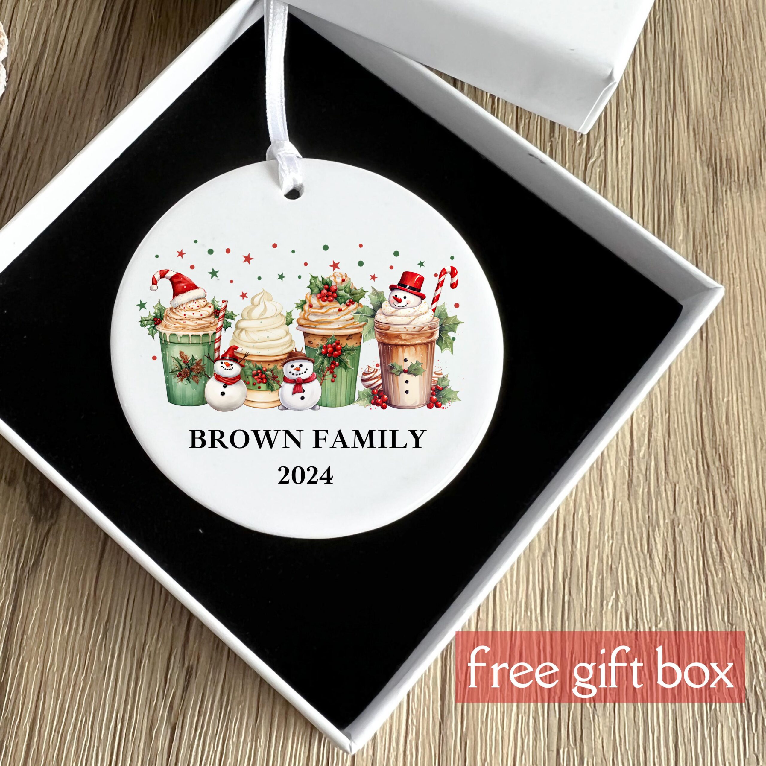 Personalized Engaged Christmas Ornament: First Christmas Keepsake - Image 6