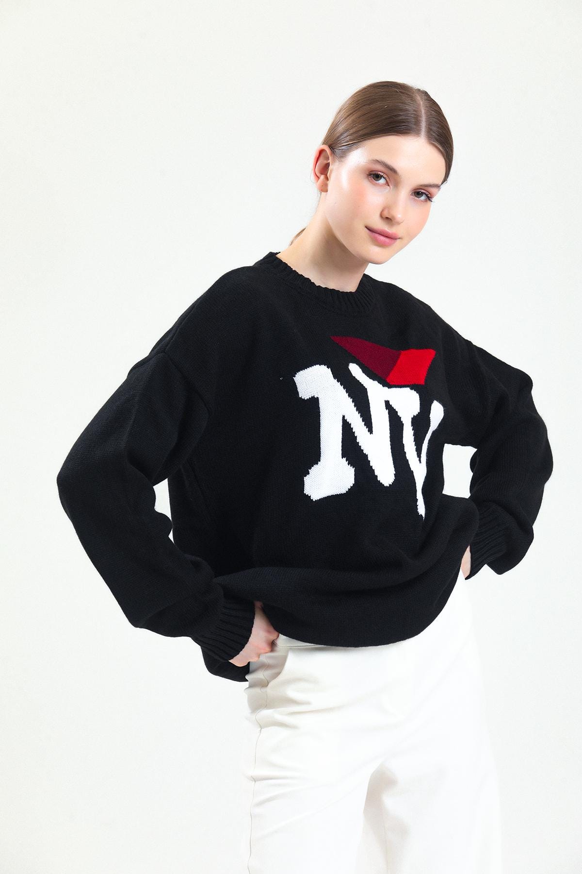 Black New York Sweatshirt: Unisex Boho Style - Image 6